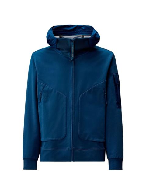 C.P. Company metropolis series stretch fleece mixed hooded sweatshirt