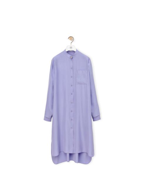 Loewe Anagram tunic dress in silk toile