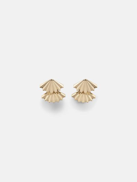ANITA KO Fan Large 18kt gold earrings