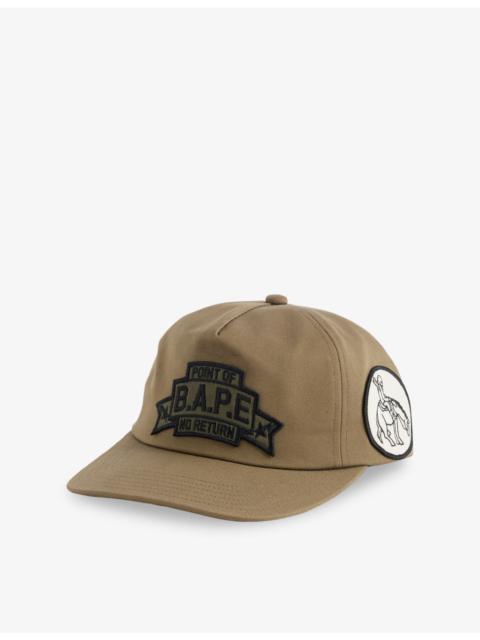 A BATHING APE® Brand-Patch Panelled Cotton Cap