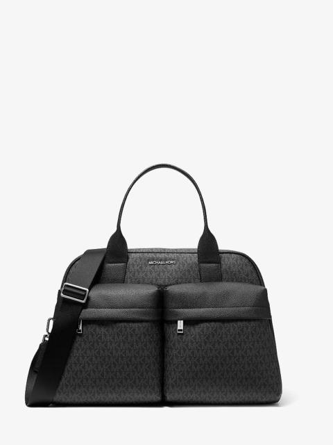 MICHAEL KORS Pacey Medium Signature Logo Bowling Bag