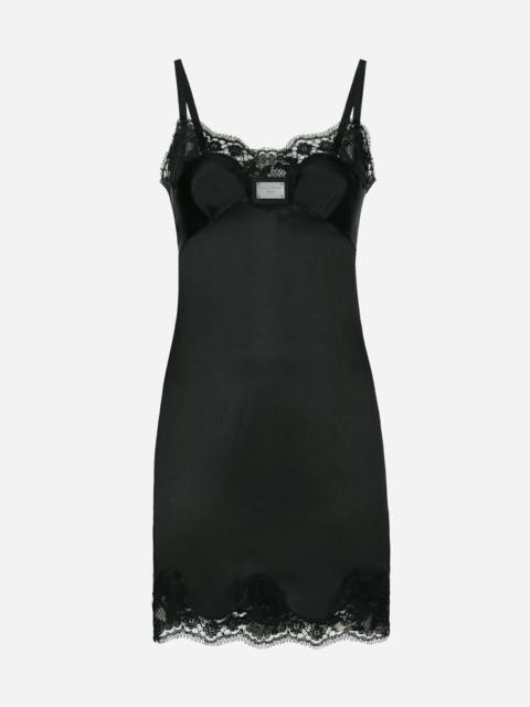 【関税＆送料込み】Dolce & Gabbana Abito Dolce & Gabbana Short slip dress with Dolce&Gabbana tag