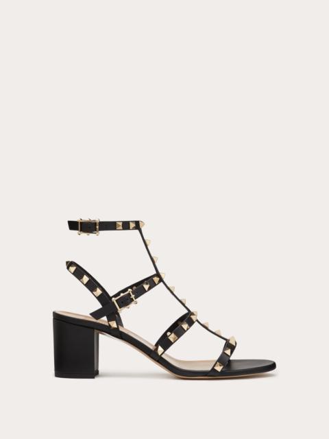 ROCKSTUD CALFSKIN ANKLE STRAP SANDAL 60 MM