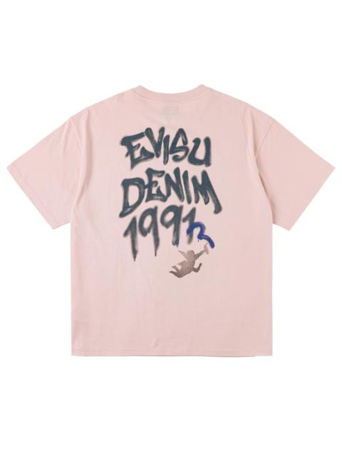 EVISU Angel Graffiti Slogan T-shirt