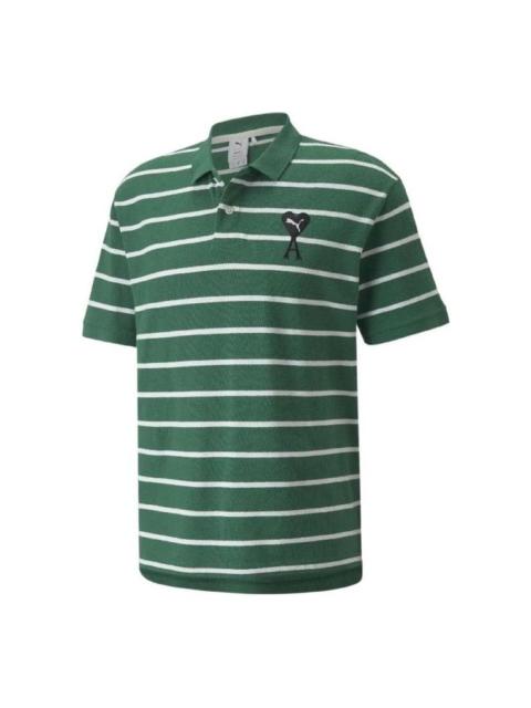 PUMA PUMA X Ami  Short Sleeve Polo Shirt 'Green' 534067-96