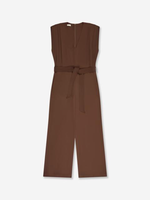 SLOWEAR Jumpsuit in silk-blend crêpe de chine