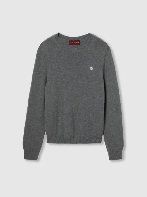 GUCCI Embroidered wool cashmere sweater