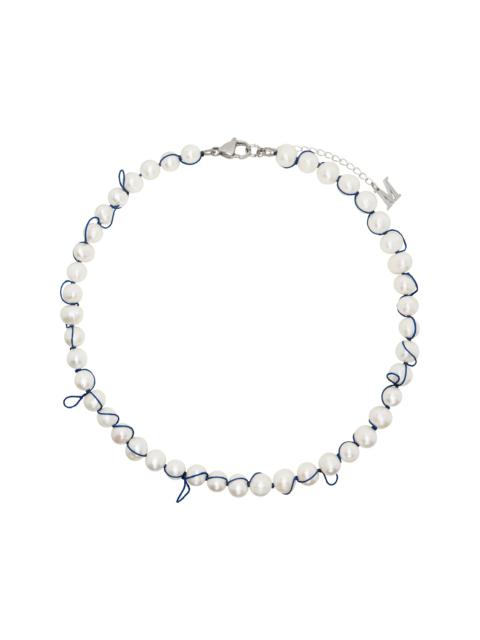 MARLAND BACKUS White Knotted Pearl Necklace