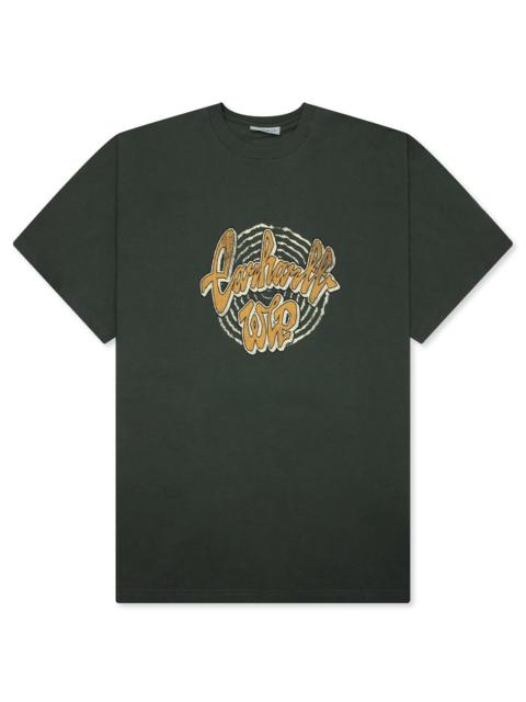 Carhartt S/S CHEDDA T-SHIRT - OPUNTIA HEAVY STONE WASH