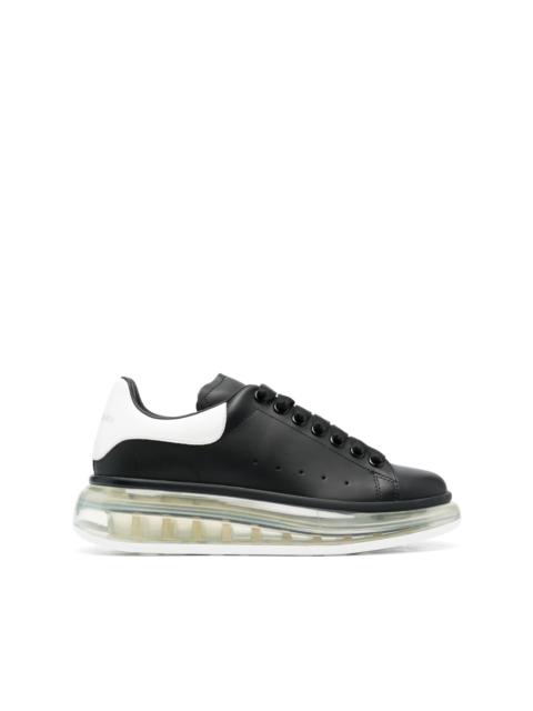Oversized transparent-sole sneakers