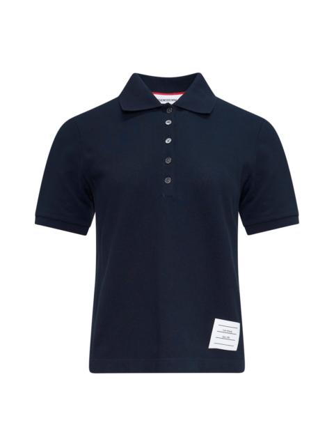Thom Browne Short Sleeve Rib Cuff Polo