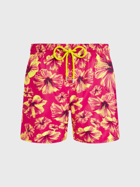 Vilebrequin MEN ULTRA-LIGHT AND PACKABLE SWIM SHORTS MACRO HIBISCUS