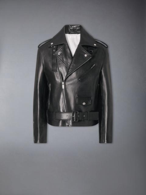 Thom Browne LEATHER MOTO JACKET