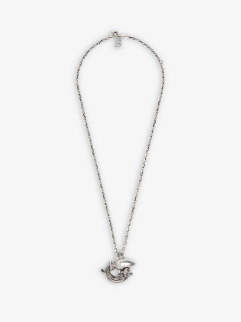 BALENCIAGA Women's Zodiac Sign Aquarius Necklace in Silver