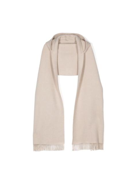 Brunello Cucinelli knitted hooded scarf