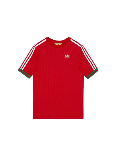 GUCCI Gucci x adidas Jersey T-shirt Red