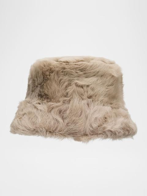 Brunello Cucinelli Capretta Fur Bucket Hat