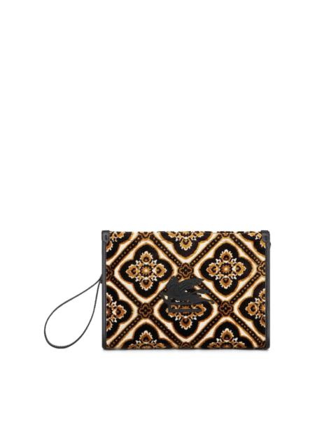 Etro large jacquard-pattern beauty case