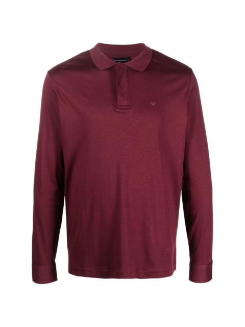 long-sleeve polo shirt