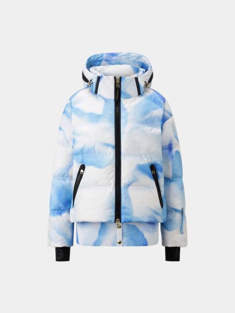 Kelly Down ski jacket in Blue/off-white