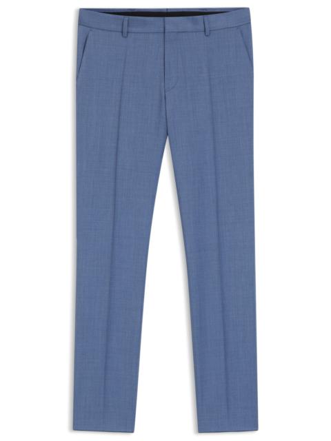 BOSS EXTRA-SLIM-FIT PANTS IN VIRGIN-WOOL SERGE