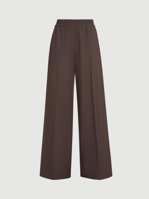 Brunello Cucinelli Tropical luxury wool loose track trousers