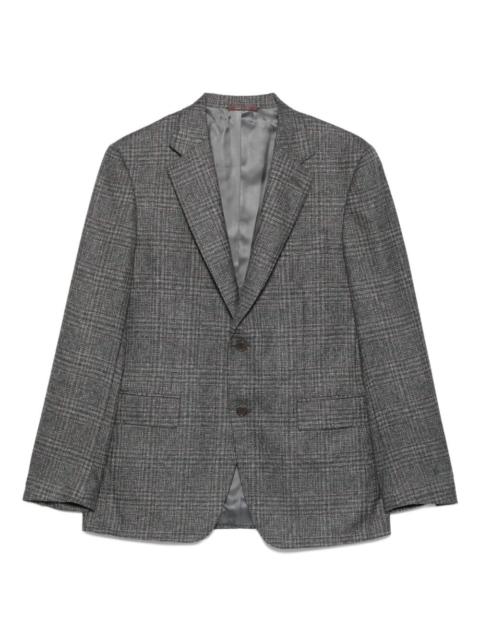 Canali checked two-button blazer
