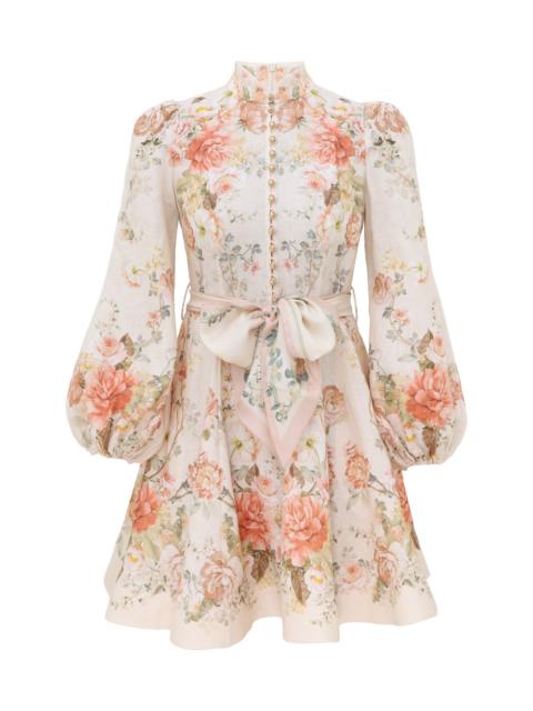 Zimmermann CLASH BUTTON MINI DRESS