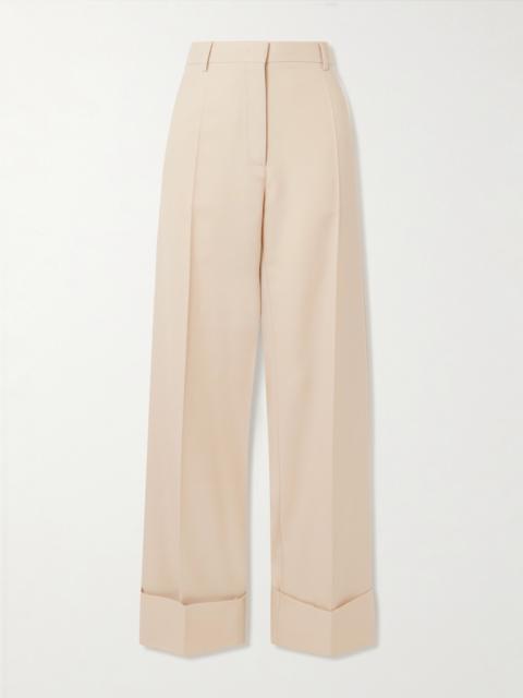 Valentino Wool-twill Wide-leg Pants