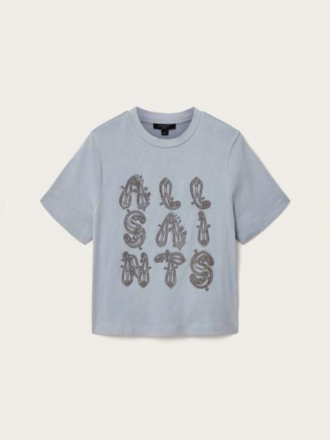 ALLSAINTS ELLA EMBROIDERED LISA BOXY T-SHIRT
