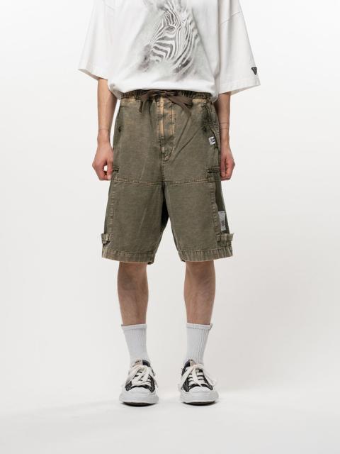 Maison MIHARAYASUHIRO Cotton Satin Cargo Shorts