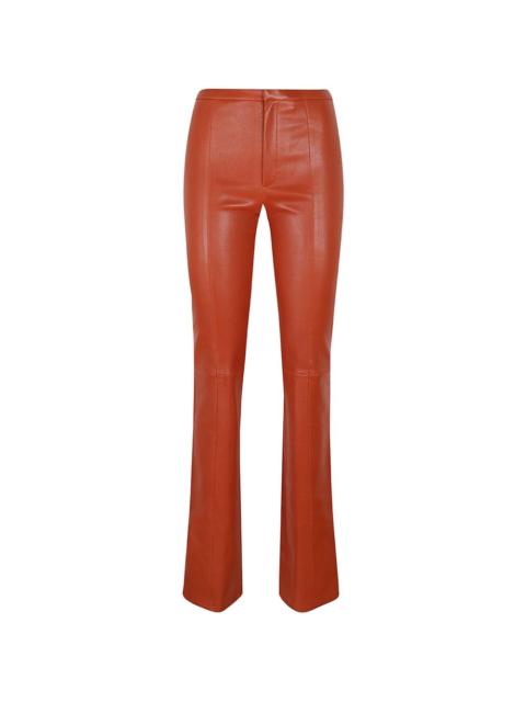 STOULS The Icham leather flared trousers
