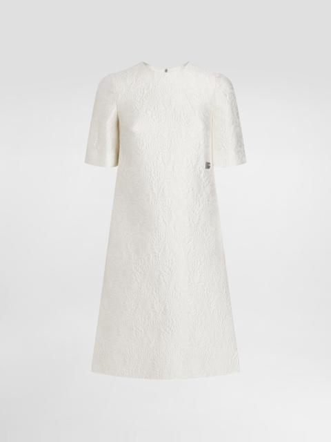 Dolce & Gabbana Floral jacquard midi dress