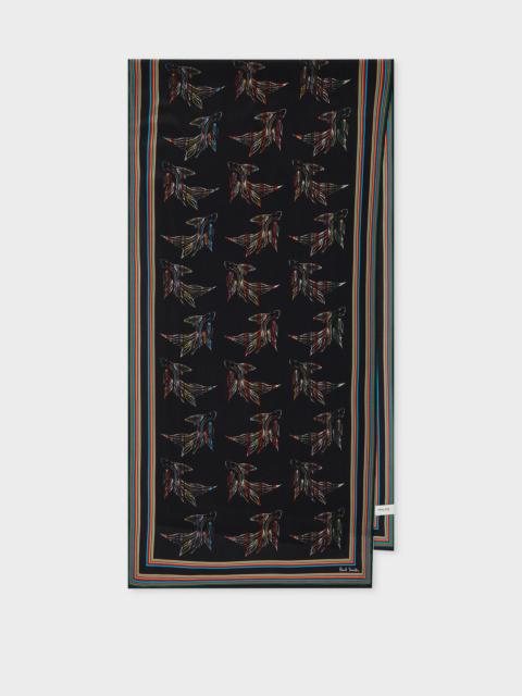 Paul Smith Women's 'Le Peche Fish' 'Signature Stripe' Silk Scarf