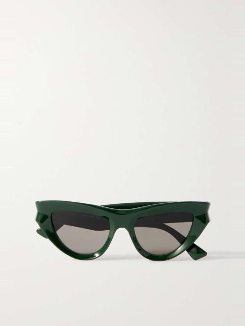 Edgy cat-eye acetate sunglasses