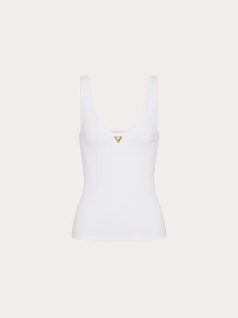 Valentino RIBBED COTTON TOP