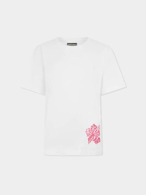 DSQUARED2 HIBISCUS BREEZY FIT T-SHIRT