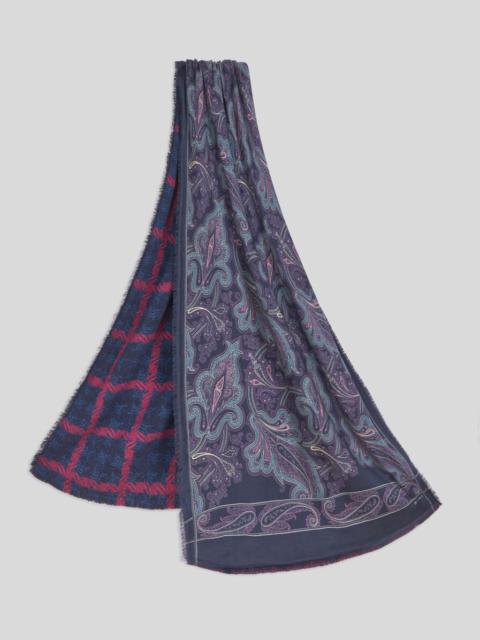 PRINTED DOUBLE JACQUARD SCARF