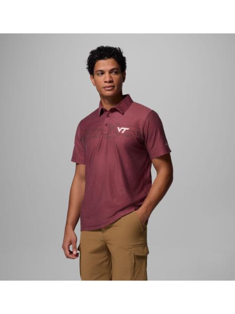 Columbia Men's Collegiate Thistletown Hills Printed Polo - Virginia Tech