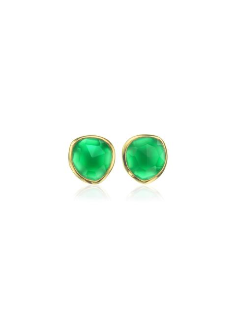 MONICA VINADER Siren Stud Green Onyx earrings