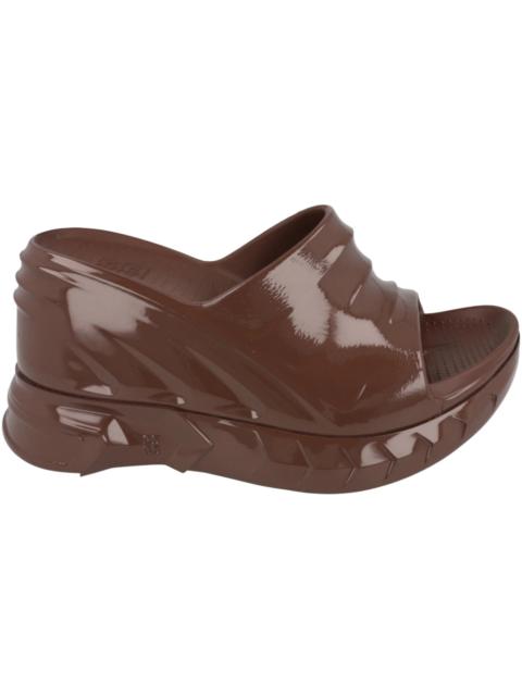 Givenchy Givenchy Marshmallow Wedge Slides Chocolate (Women's)