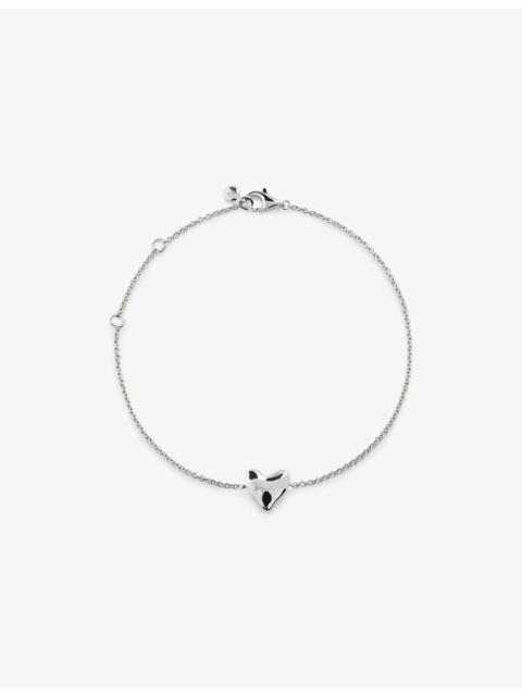 MONICA VINADER Heart-Charm Sterling-Silver Bracelet