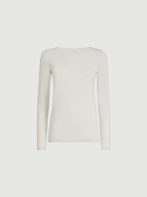 Brunello Cucinelli Sparkling cashmere and silk lightweight sweater