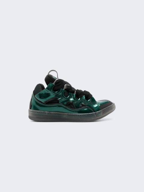 Lanvin Curb Sneakers Green And Black