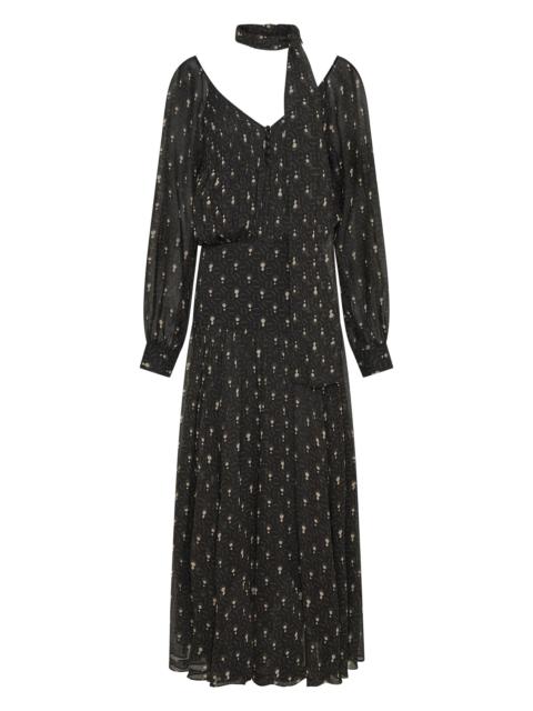NICHOLAS Women's Draya Scarf V-Neck Maxi Dress - Opal Geo Black