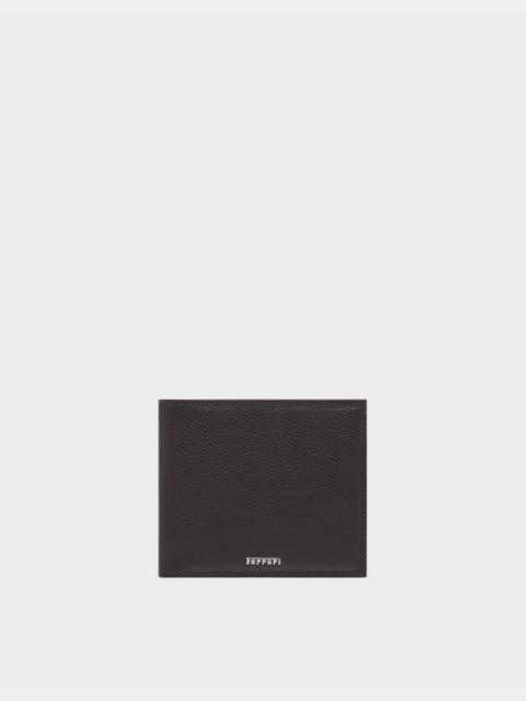 Ferrari Bifold wallet in garnet leather