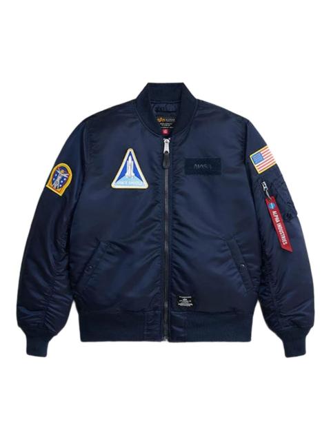 ALPHA INDUSTRIES MA-1 space-shuttle patched jacket