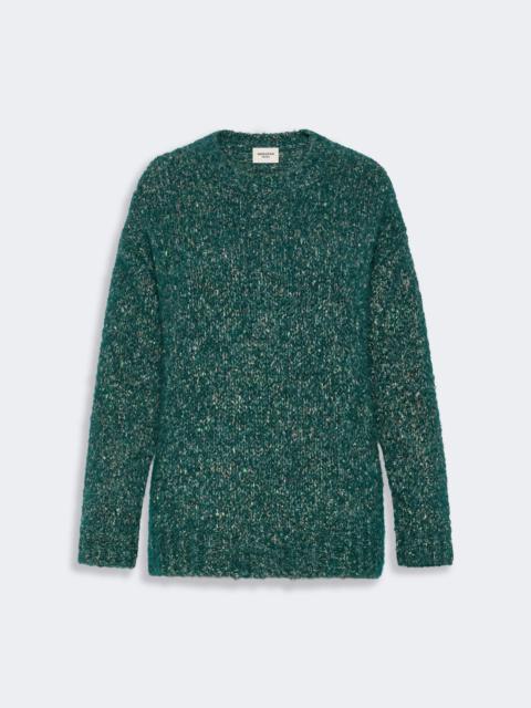 WEEKEND Max Mara HOBBY Alpaca, cotton and wool blend sweater - DARK GREEN