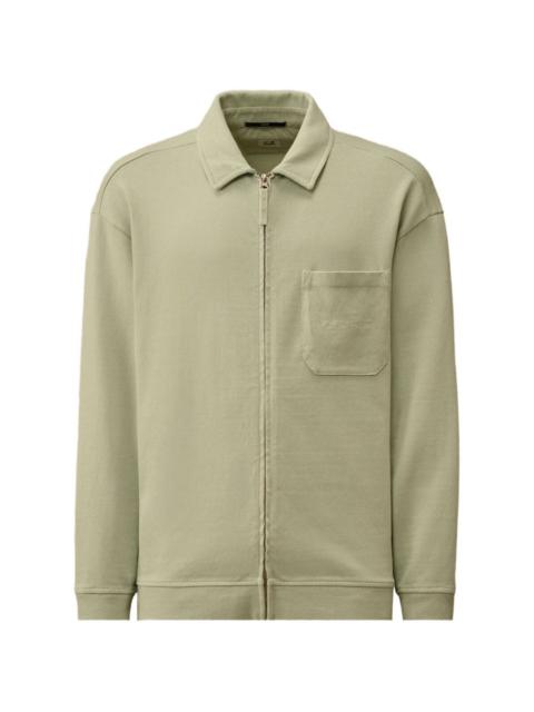 C.P. Company Combed Jersey 10/2 boxy zip sweatshirt