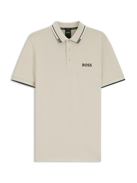 BOSS ACTIVE PADDY REGULAR-FIT POLO SHIRT IN QUICK-DRY STRETCH PIQUE
